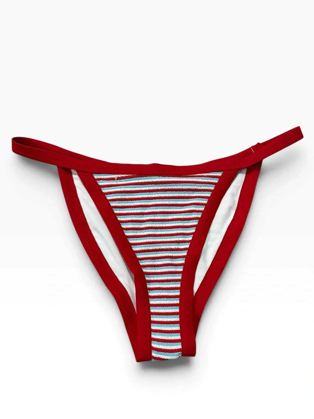 Wild Fable Red, White & Blue Striped Bikini XS/S- Low-Rise High-Leg Extra Cheeky